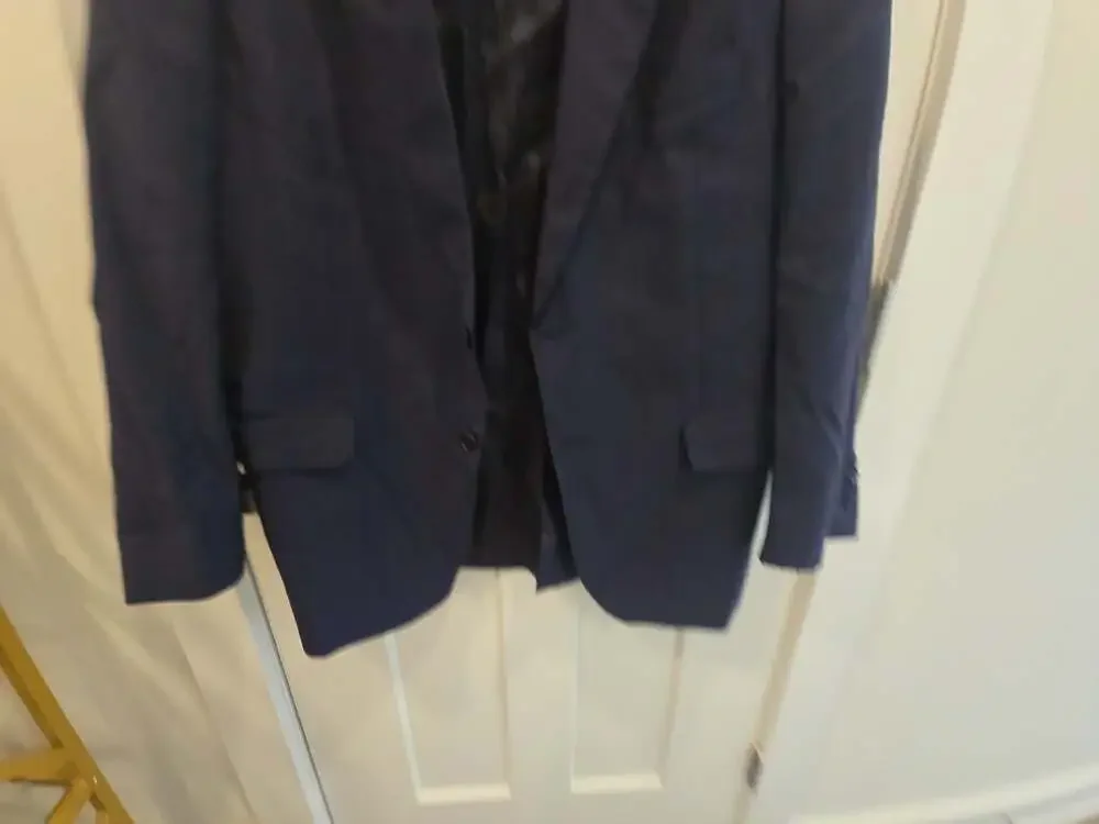 Jos. A. Bank Centocinquanta 150 Wool Navy Blue Two-Button Blazer